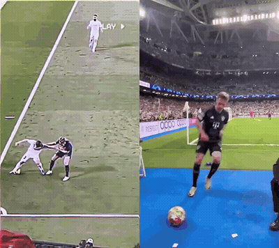 Soccer Game In Stadium With Oppo Ad GIF