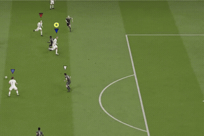 Soccer Game In Stadium With Pro Clubs Logo GIF