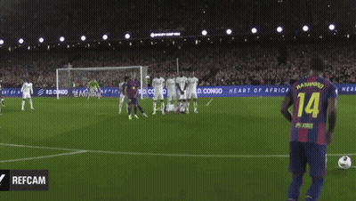 Soccer Game In Stadium With Refcam GIF