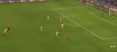 Soccer Game In Stadium With Turkcell Togg Ulker Ads GIF