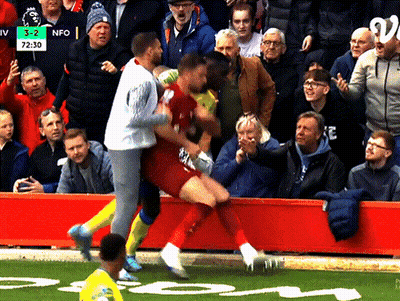 Soccer Game Liverpool Vs Manchester United GIF