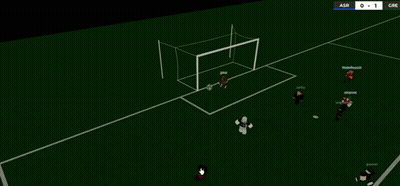 Soccer Game On Computer Score 0-0 GIF