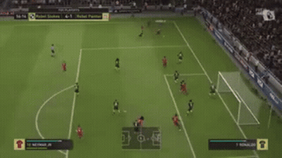 Soccer Game On Computer Score 4 To 1 GIF