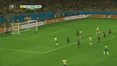 Soccer Game On Field With Continental Advertisements GIF