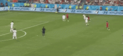 Soccer Game On Field With Hyundai Advertisements GIF
