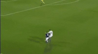 Soccer Game On Field With Palm Advertisements GIF