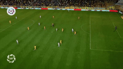 Soccer Game On Field With Sga Sign GIF