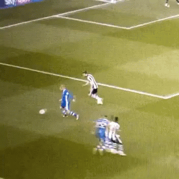 Soccer Game On Field With Sky Advertisement GIF