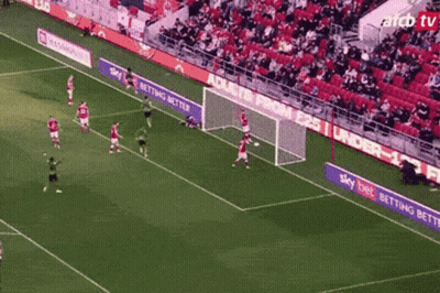 Soccer Game On Field With Sky Bet Banner GIF