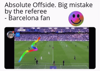 Soccer Game On Phone Screen GIF