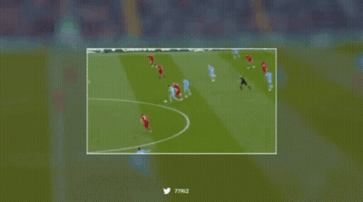 Soccer Game On Screen With Twitter Hashtag 77812 GIF