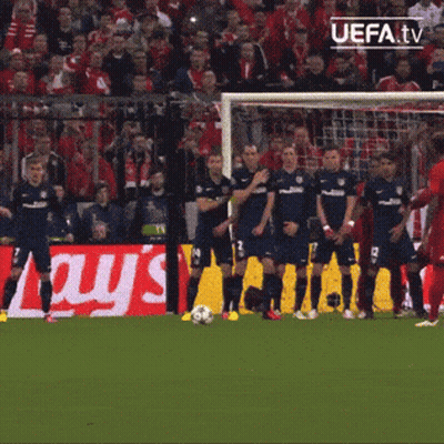 Soccer Game On UEFA TV GIF