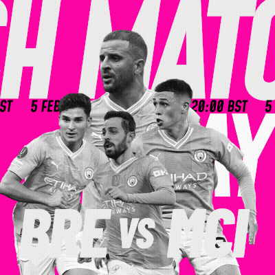 Soccer Game Poster City Vs MCL GIF