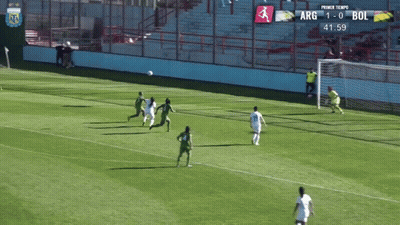 Soccer Game Score 1-0 GIF