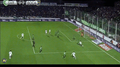 Soccer Game Score 2-2 In Stadium GIF