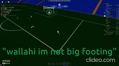 Soccer Game Screenshot Saying Wallah I'm Not Big Footing GIF