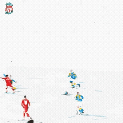 Soccer Game Sponsored By Liverpool GIF