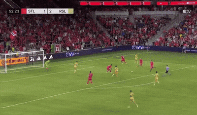 Soccer Game STL Vs RSL On TV GIF