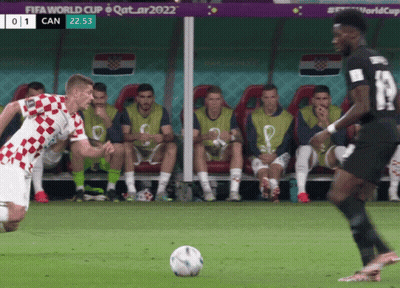 Soccer Game Underway Score 0-1 GIF