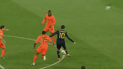 Soccer Game With Adidas Ad In Background GIF