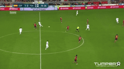 Soccer Game With Ads For Movistar Adidas Pepsi GIF