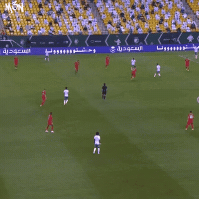 Soccer Game With Blue Sign Mon GIF