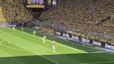 Soccer Game With BWIN Banners GIF