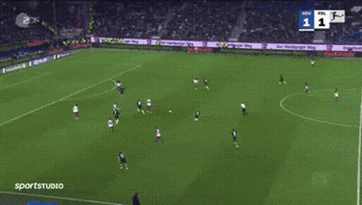 Soccer Game With Crowd Score 1-1 GIF