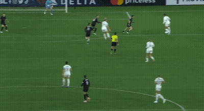 Soccer Game With Delta Banner GIF