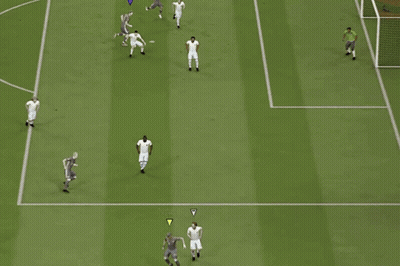 Soccer Game With Football Ad GIF