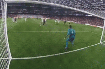 Soccer Game With Goalkeeper GIF