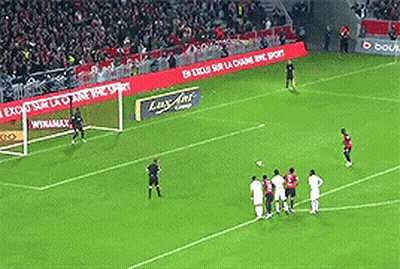 Soccer Game With Lux-Art Banner GIF