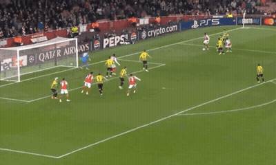 Soccer Game With Pepsi And Fedex Sideline Ads GIF