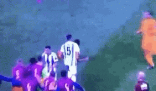 Soccer Game With Player Number 9 GIF