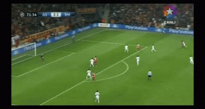 Soccer Game With PlayStation Ads GIF