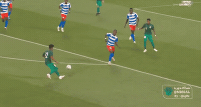 Soccer Game With Saudi Sign GIF