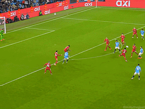 Soccer Game With Trade Your Edge Banner GIF