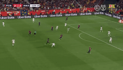 Soccer Game With Uber Eats Banners GIF