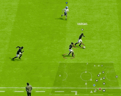 Soccer Game With Vargas In Center GIF