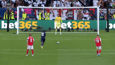 Soccer Goalie In Front Of Bet365 Banner GIF