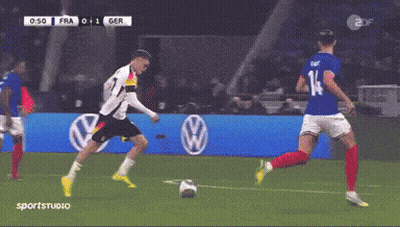 Soccer Goalie In Front Of Volkswagen Sign GIF