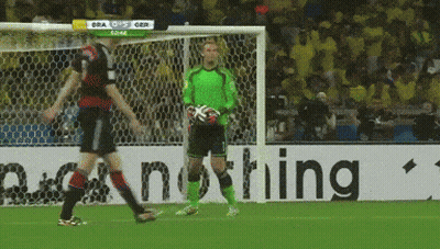 Soccer Goalie With Nothing Banner GIF