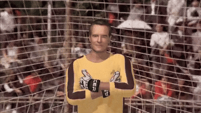 Soccer Goalie Yellow Jersey Black Gloves Cer GIF
