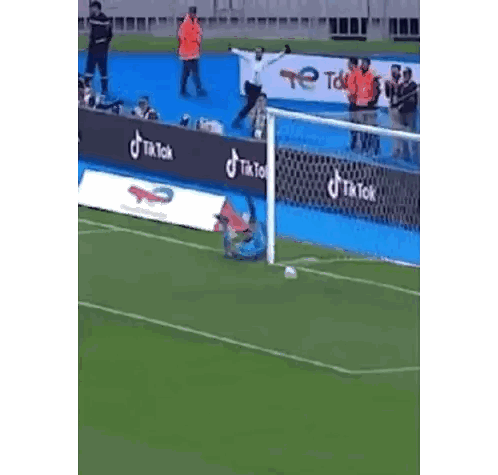 Soccer Goalkeeper Standing With Arms Out Sticker