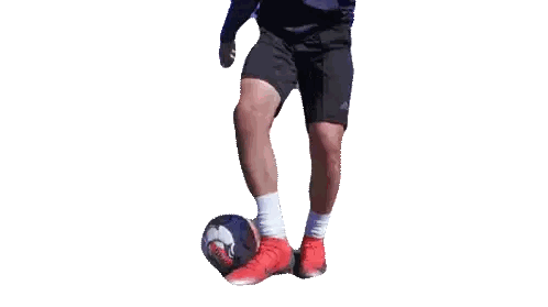 Soccer Man Kicking Ball Sticker
