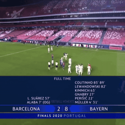 Soccer Match Barcelona Vs Bayern In Portugal GIF