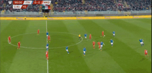 Soccer Match Italy Vs Macedonia GIF