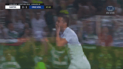 Soccer Match Santos Vs Cruz Azul GIF