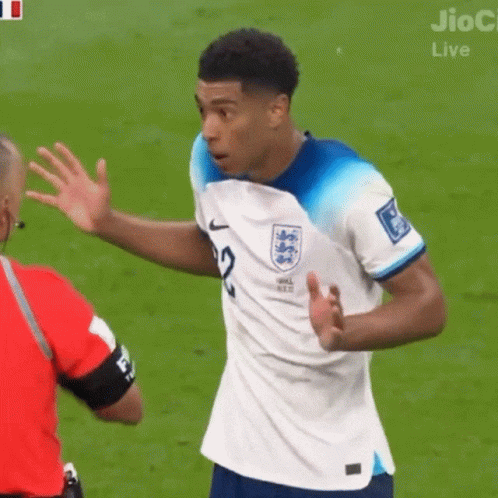 Soccer Player 12 Talking To Referee GIF