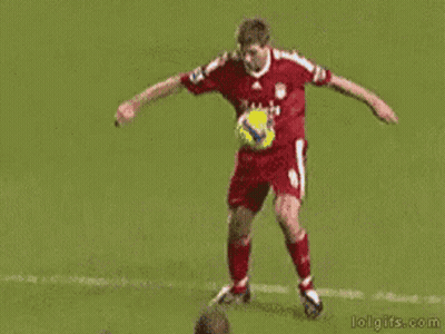 Soccer Player 21 Kicks Another Player GIF